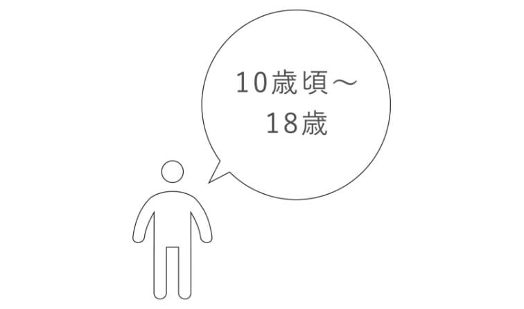 10歳頃～18歳