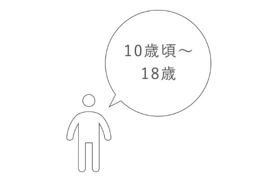 10歳頃～18歳